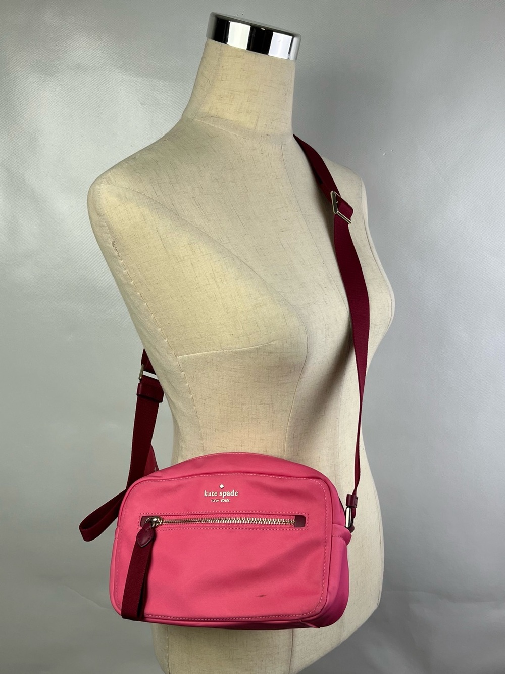 Kate Spade NY Pink Camera Crossbody Bag & Coin Purse